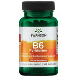 Vitamin B6 100 mg / Pyridoxine - 100 capsules - Nutra Best Europe