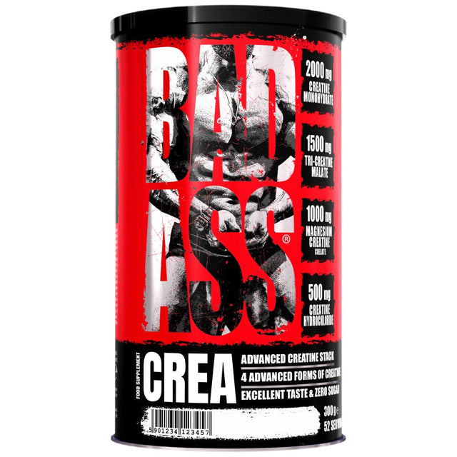 BAD ASS Crea | 4 Advanced Forms of Creatine Matrix - 300 grams - Nutra Best Europe