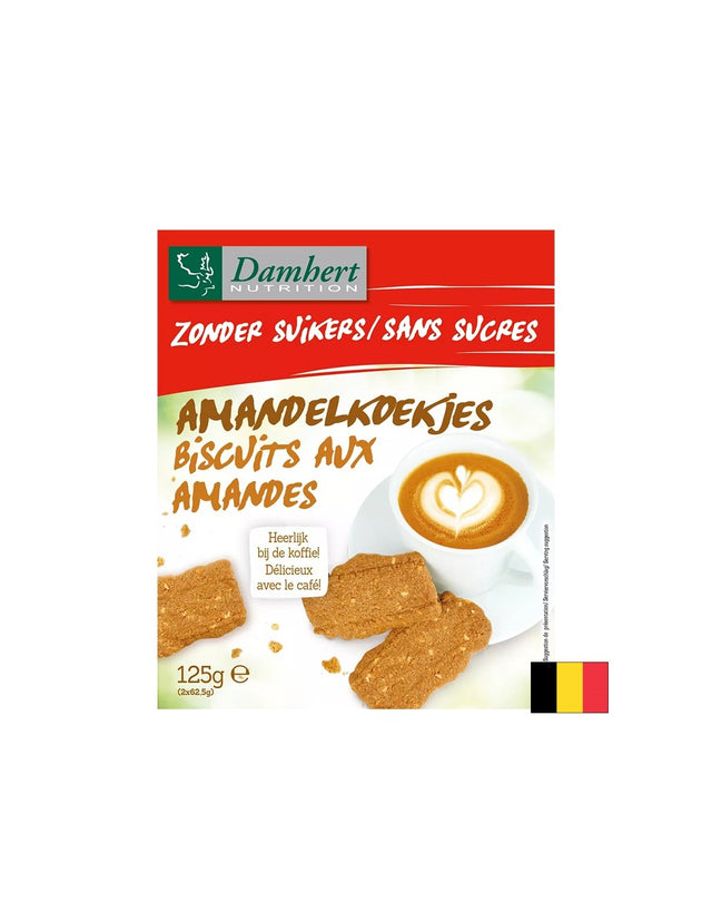 Almond biscuits (sugar free), 125 g - Nutra Best Europe