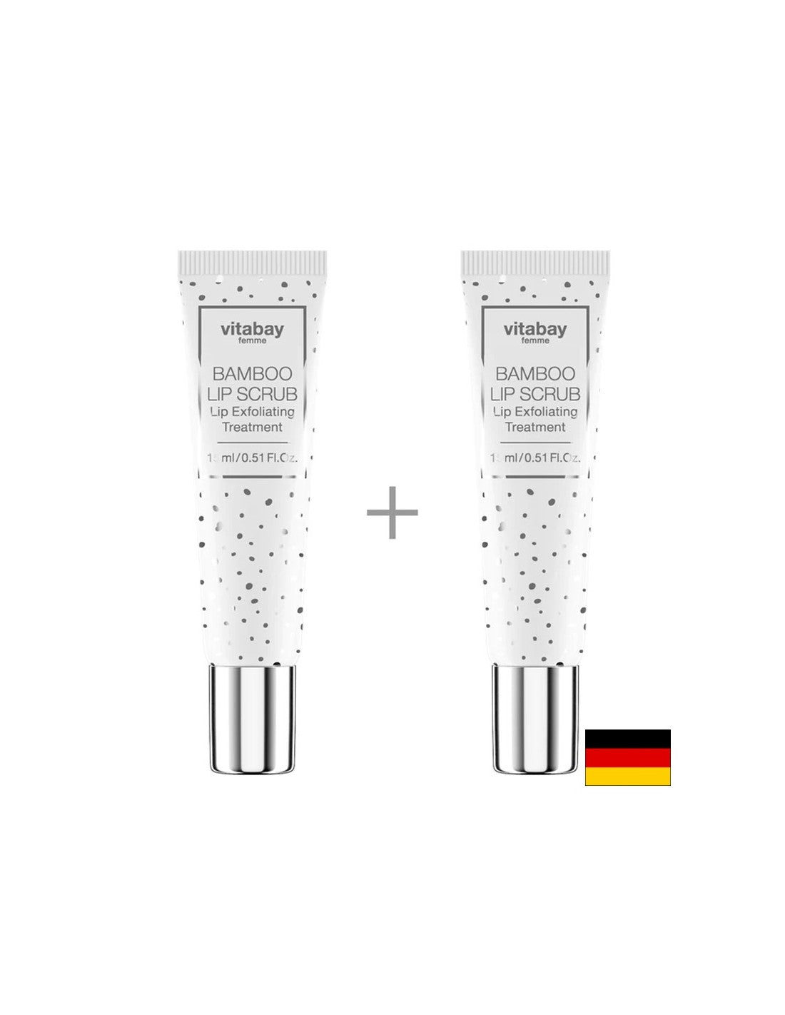 Bamboo lip scrub, 2 pcs x 15 ml - Nutra Best Europe