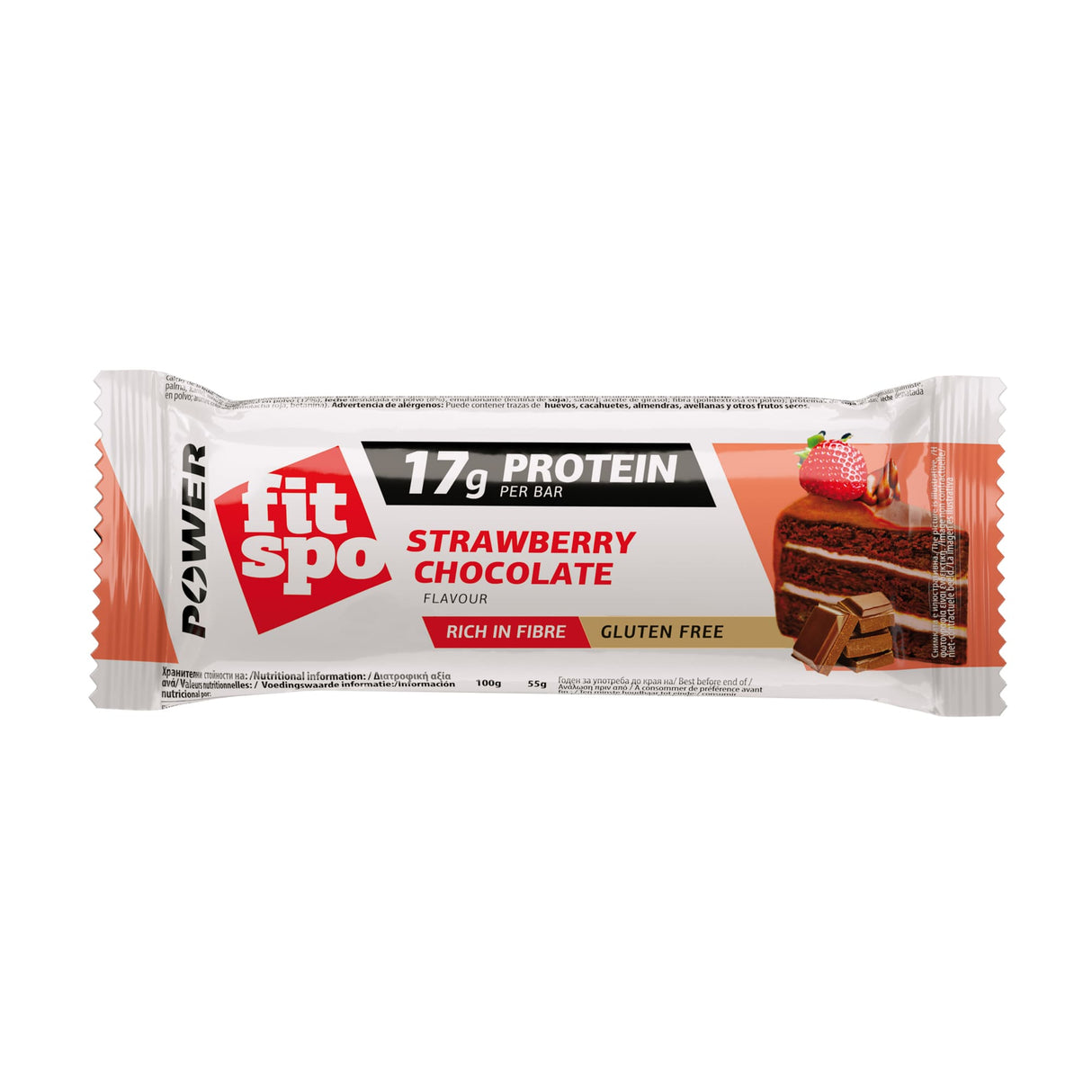 Power Bar Strawberry & Chocolate – 55 g - Nutra Best Europe