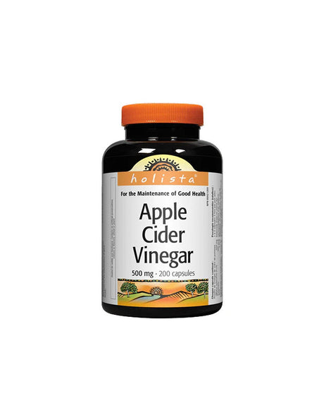 Fast Metabolism - Holista Apple Cider Vinegar, 500mg x 200 Capsules Natural Factors - Nutra Best Europe