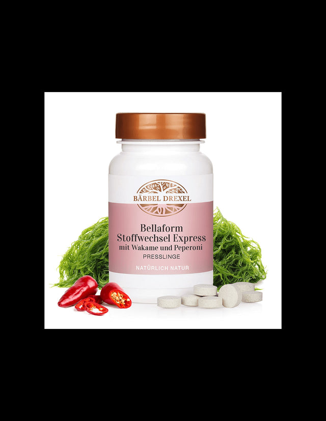 For a fast metabolism - Wakame and chili pepper formula - Bellaform, 120 tablets Bärbel Drexel - Nutra Best Europe
