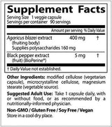 BEST Agaricus Blazei with BioPerine - 90 capsules - Nutra Best Europe