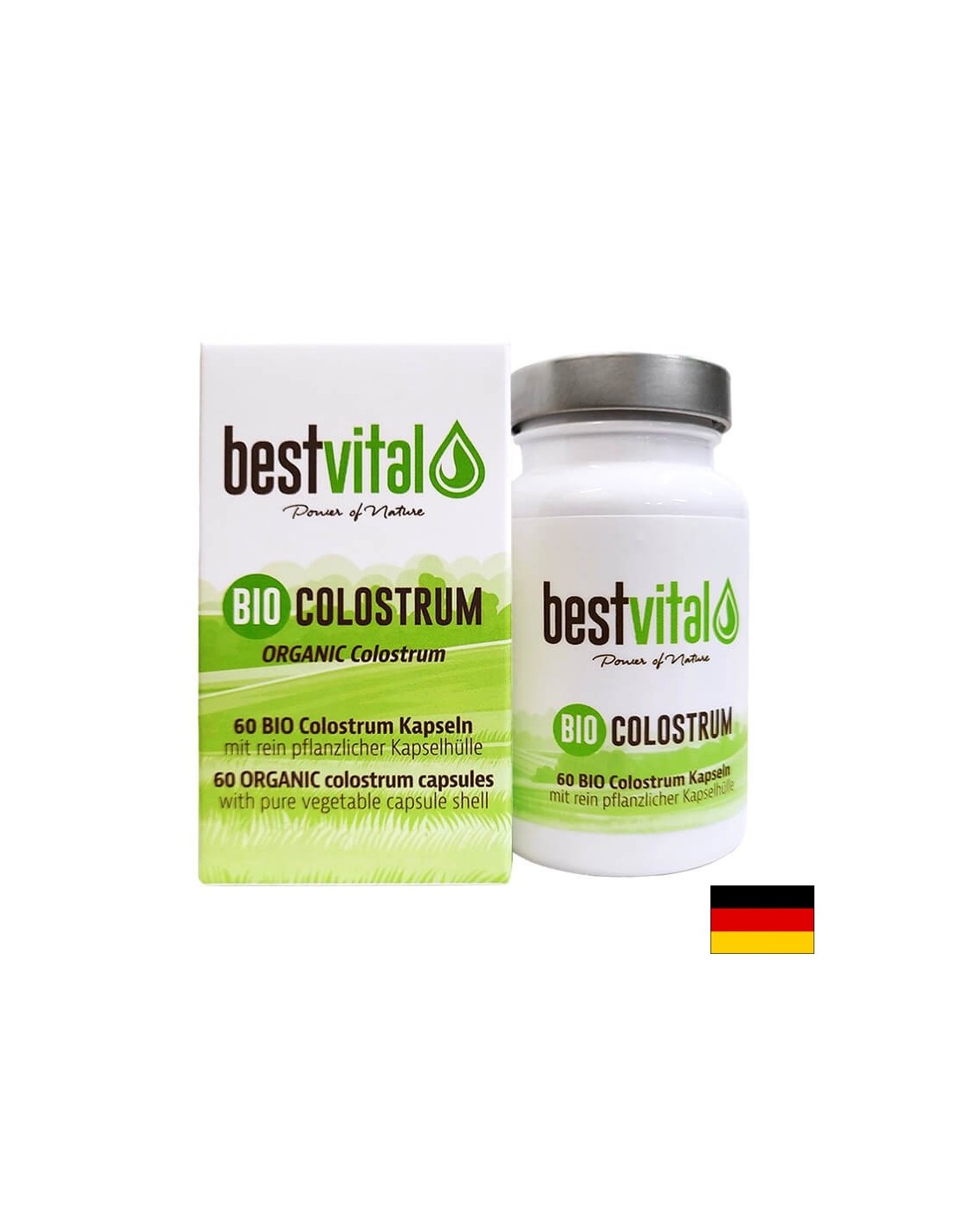 Strong immunity and vitality - Organic colostrum, 60 capsules - Nutra Best Europe
