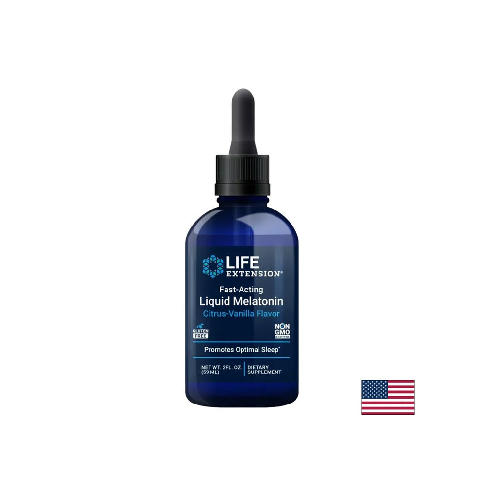 Insomnia - Liquid Melatonin, 59 ml drops, with citrus and vanilla flavor - Nutra Best Europe