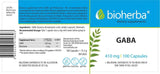 GABA 410mg | + Melatonin 1 mg - 100 capsules - Nutra Best Europe