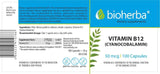 Vitamin B-12 50 mcg - 100 capsules - Nutra Best Europe