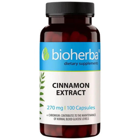 Cinnamon Extract 270 mg - 100 capsules - Nutra Best Europe