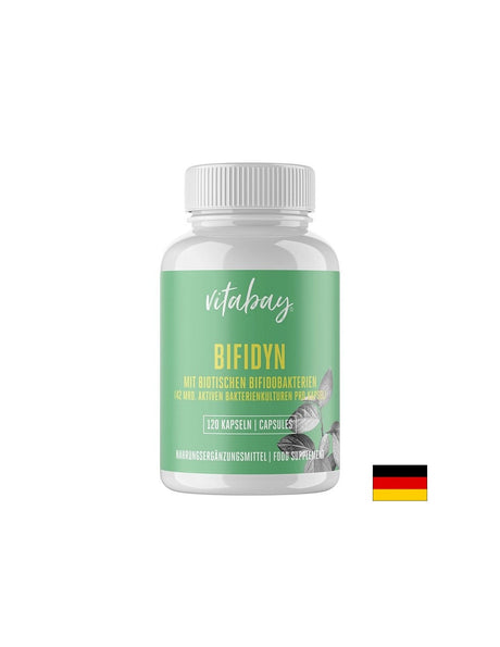 Bifidobacteria 3 billion active probiotics, 2 strain formula, 120 capsules - Nutra Best Europe