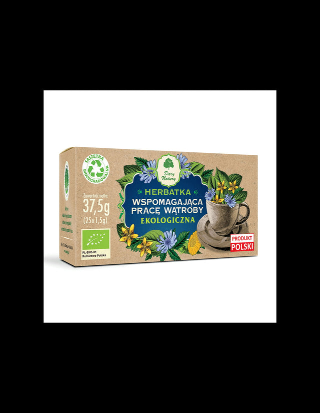 Herbal tea supporting liver function Bio, 25 filter bags - Nutra Best Europe