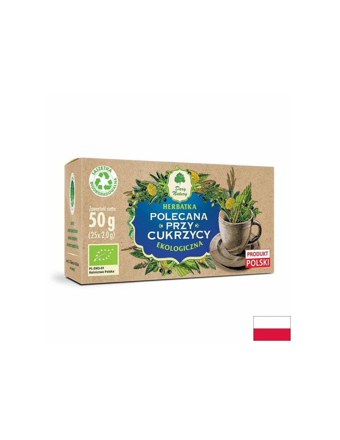 Herbal Tea for Diabetes Bio, 25 packets - Nutra Best Europe