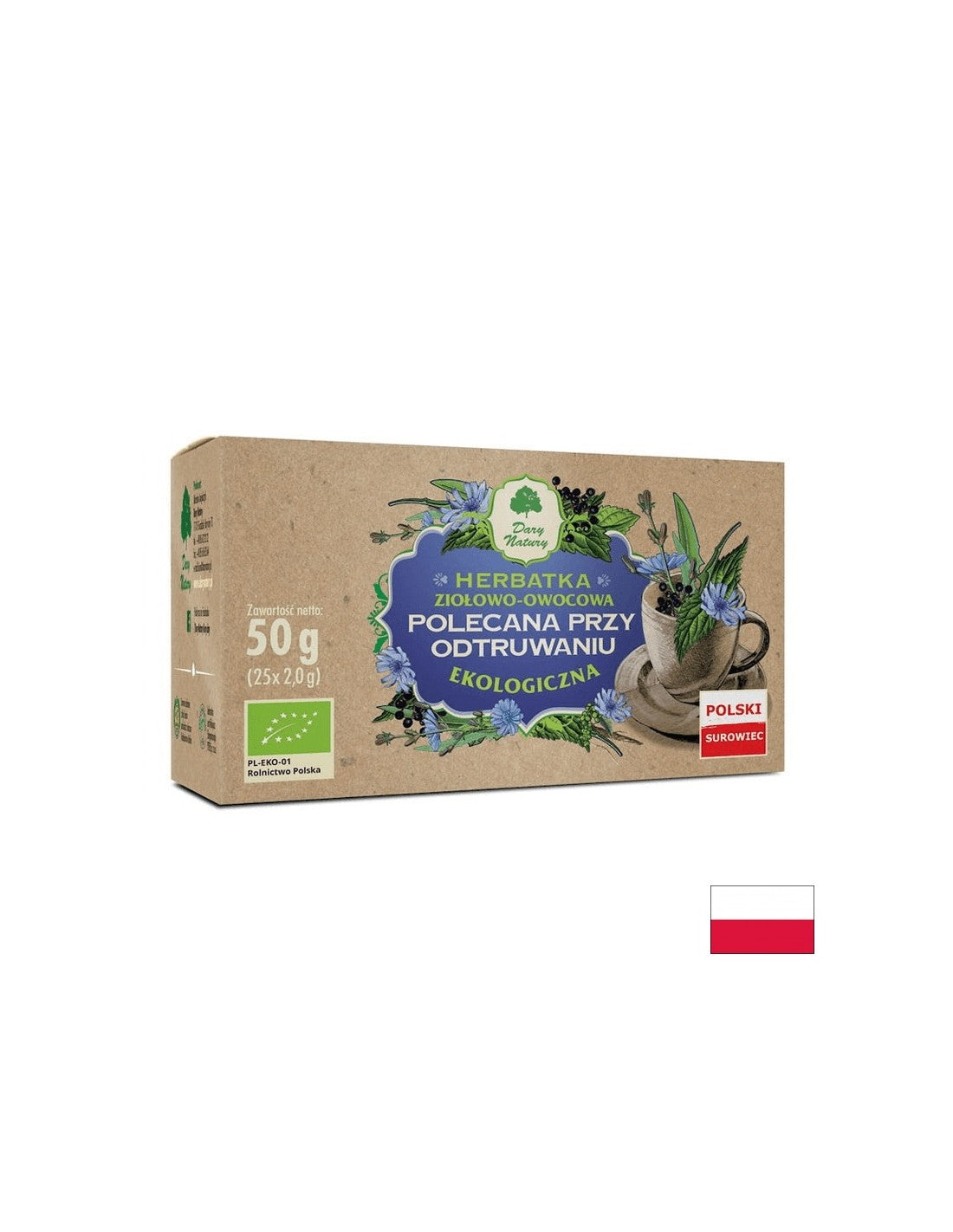 Herbal tea for detox Bio, 25 filter bags - Nutra Best Europe