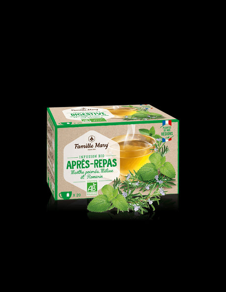 Herbal tea for good digestion with mint, lemon balm and rosemary Bio, 30 g - Nutra Best Europe