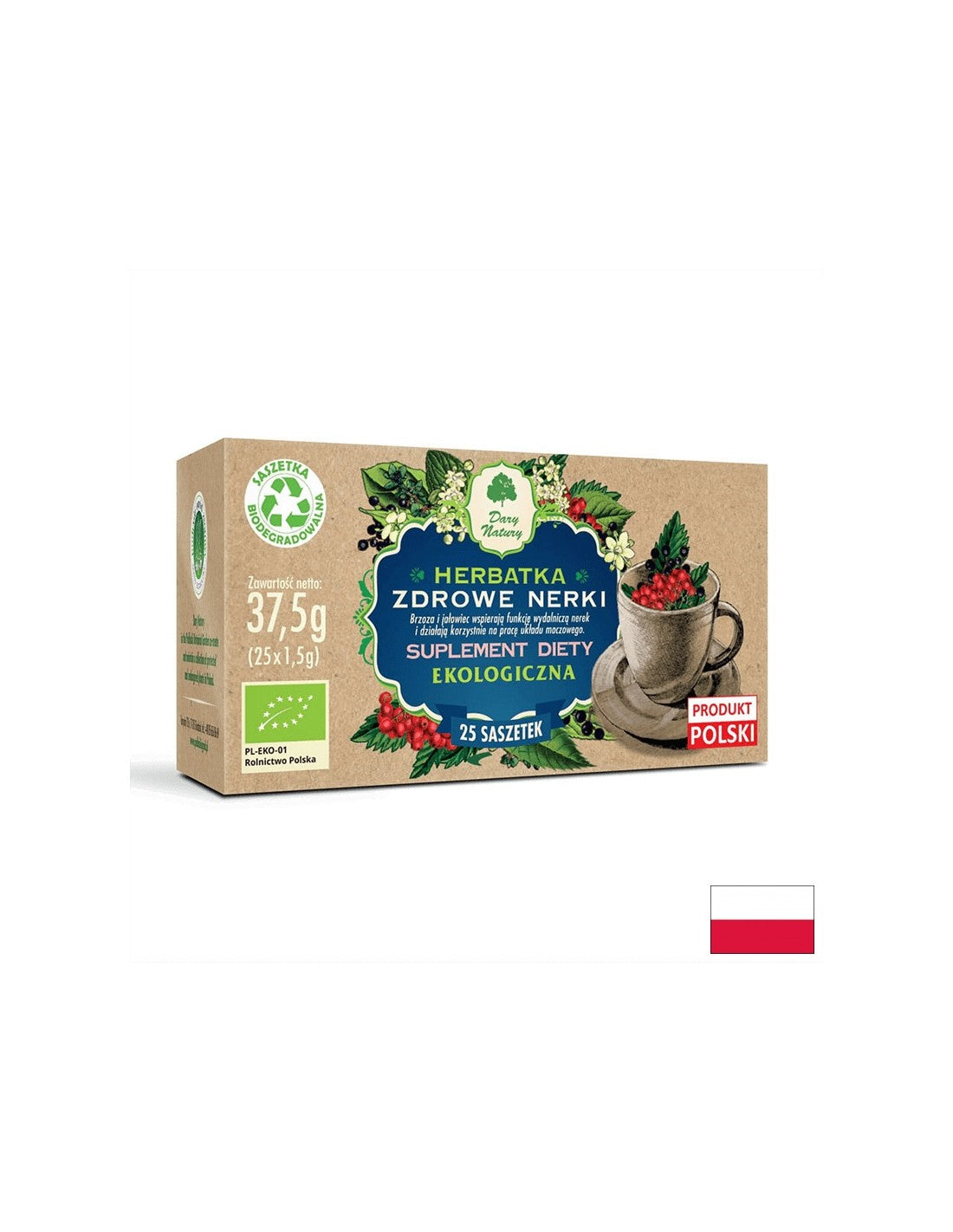 Herbal tea for healthy kidneys Bio, 25 filter bags - Nutra Best Europe