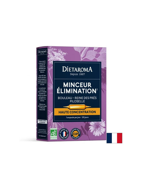 Herbal formula for weight loss (with birch, marsh marigold and mouse ears), 20 drinking ampoules - Nutra Best Europe