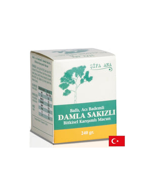 Herbal paste with honey, bitter almond and mastic oil - for good digestion, 250 g - Nutra Best Europe