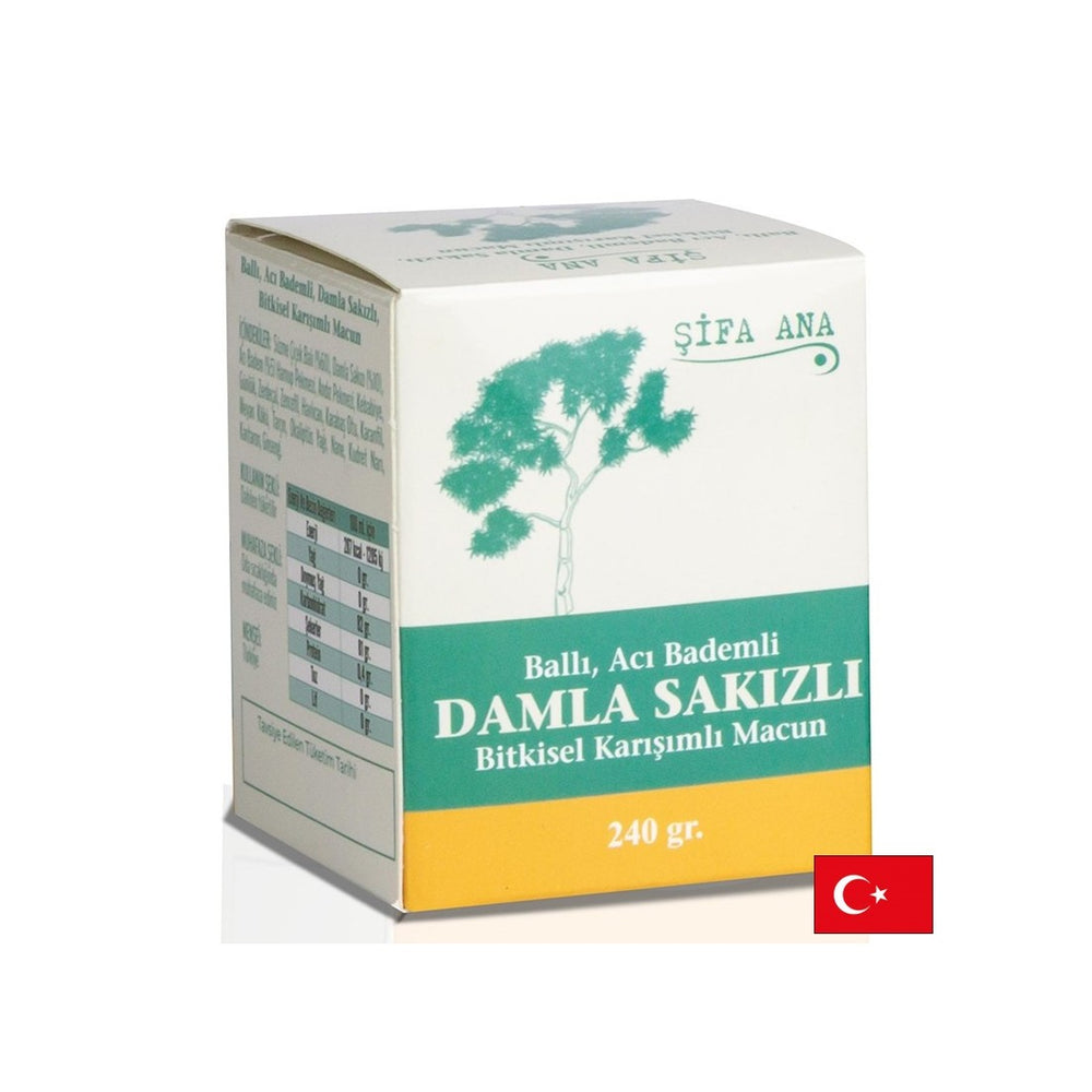 Herbal paste with honey, bitter almond and mastic oil - for good digestion, 250 g - Nutra Best Europe