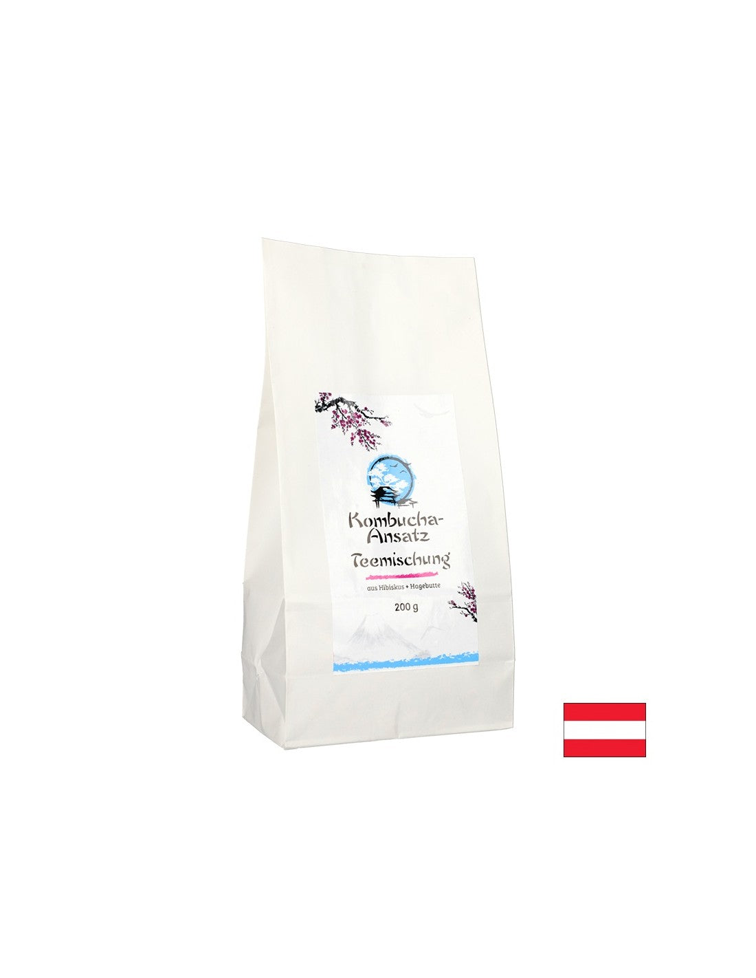 Herbal mixture for Kombucha (Hibiscus and rosehip), 200 g - Nutra Best Europe
