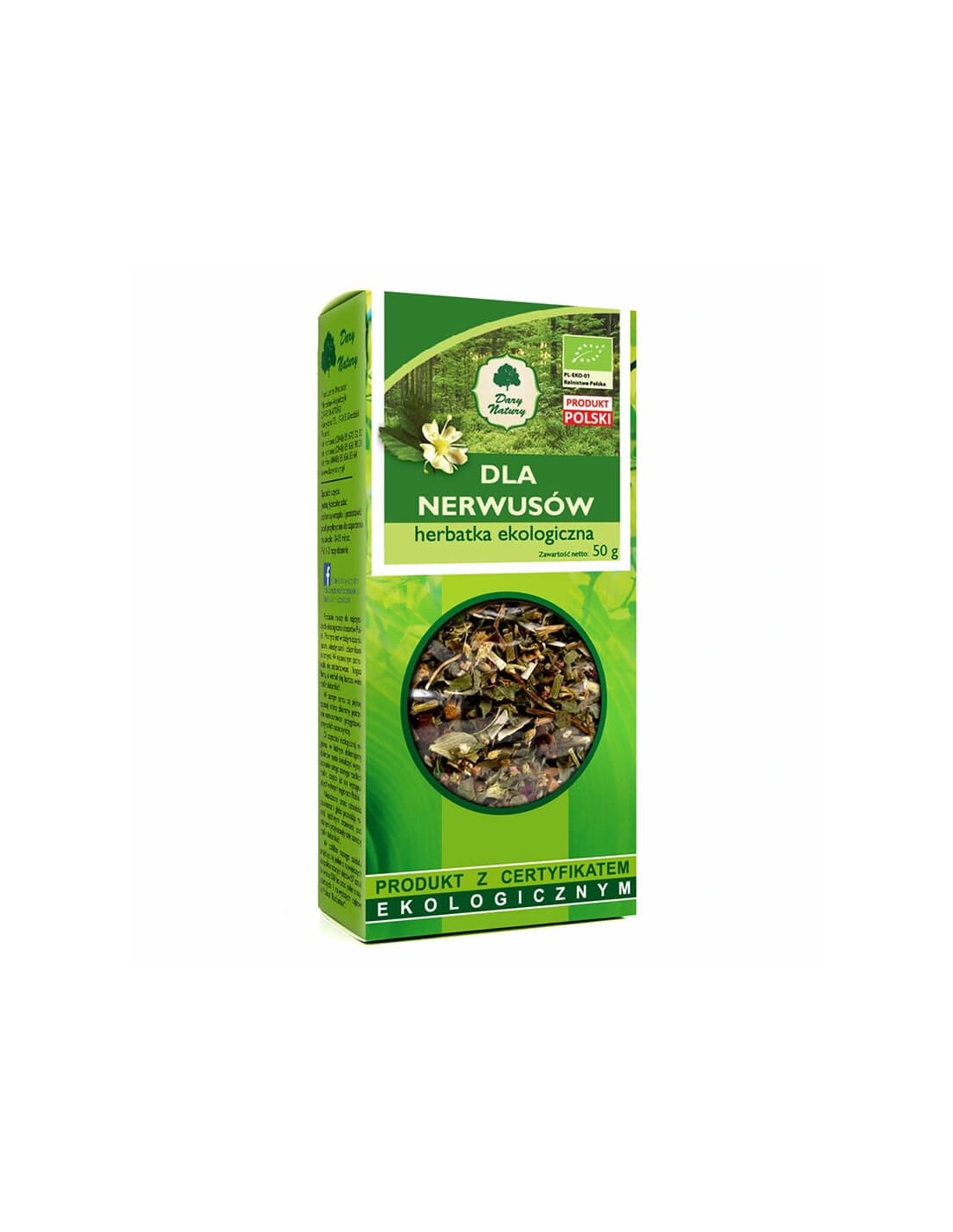 Herbal mixture for the nervous system Bio, 50 g - Nutra Best Europe