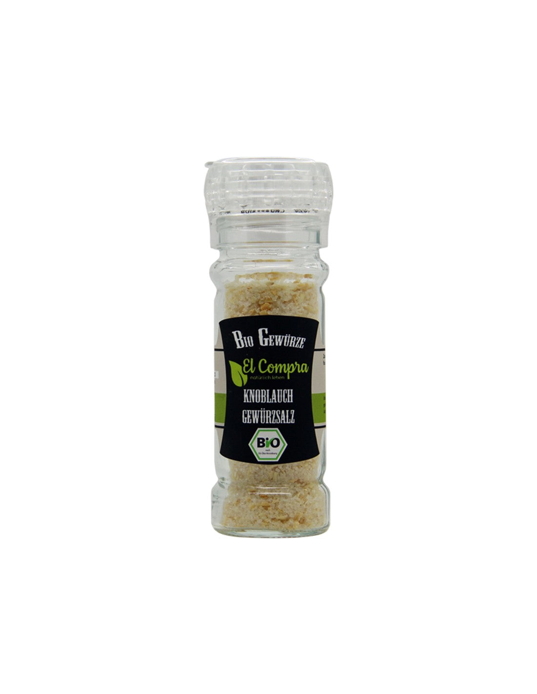Bio Knoblauch Gewursalz - Organic Indian Garlic Salt, 65 g El Compra - Nutra Best Europe