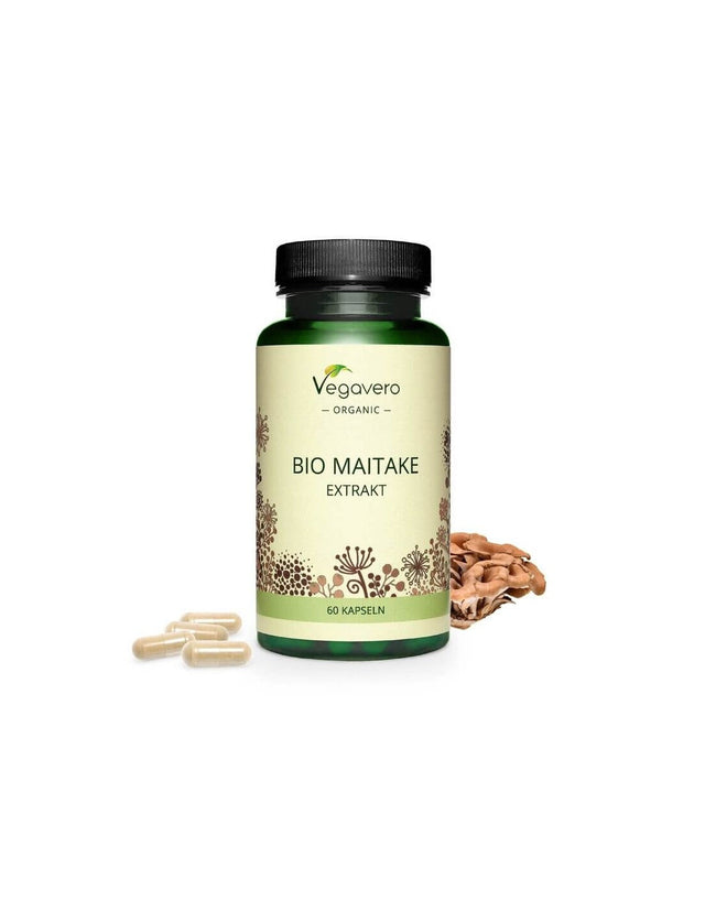 Bio Maitake Extrakt, 60 capsules, 100% Vegan Vegavero - Nutra Best Europe