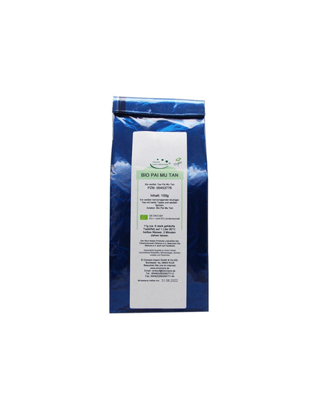 Bio Pai mu tan - Organic tea from Pai Mu Tan (Chinese white tea), 100 g El Compra - Nutra Best Europe