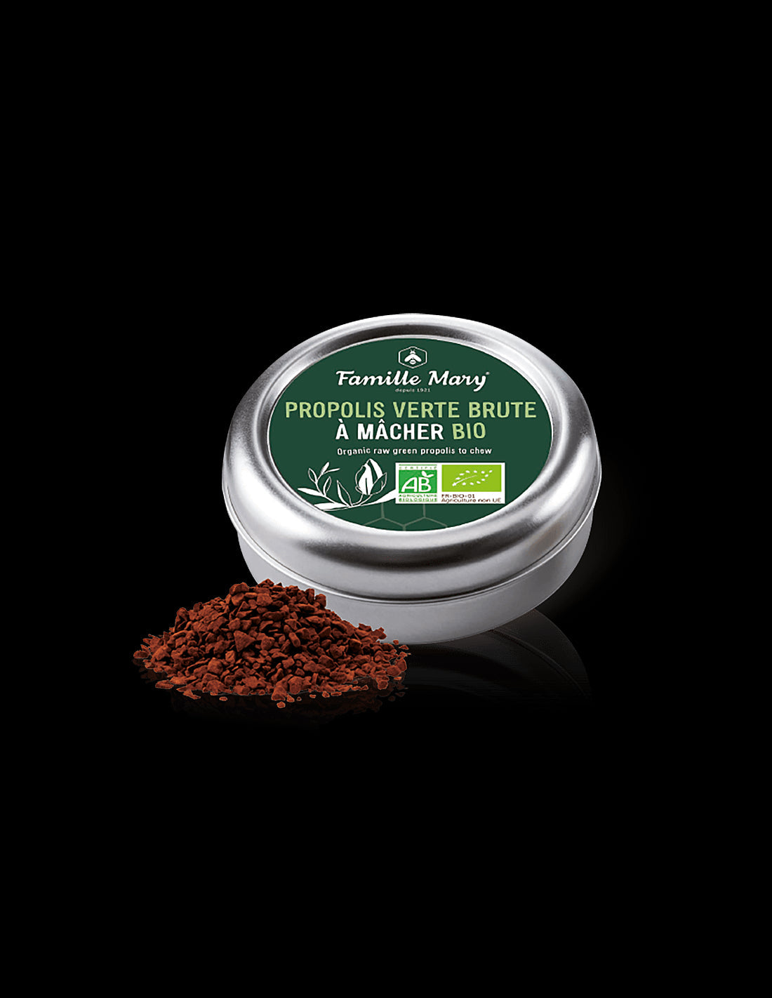 Organic raw green propolis for chewing - Propolis Verte Brute À Màcher Bio, 10 g - Nutra Best Europe