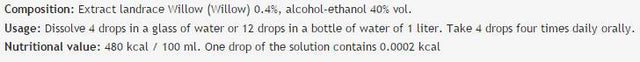Bach Drops WILLOW - 50 ml - Nutra Best Europe