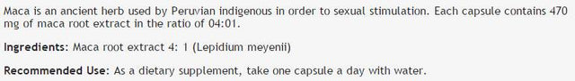 Maca Extract 470 mg - 60 capsules - Nutra Best Europe