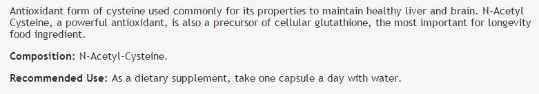 N-Acetyl Cysteine 700 mg 100 capsules - Nutra Best Europe