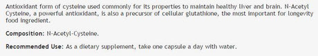 N-Acetyl Cysteine 700 mg 100 capsules - Nutra Best Europe