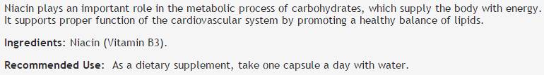 Vitamin B3 | Niacin 100 mg - 100 capsules - Nutra Best Europe