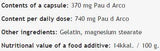 Pau D'Arco 370 mg - 100 capsules - Nutra Best Europe