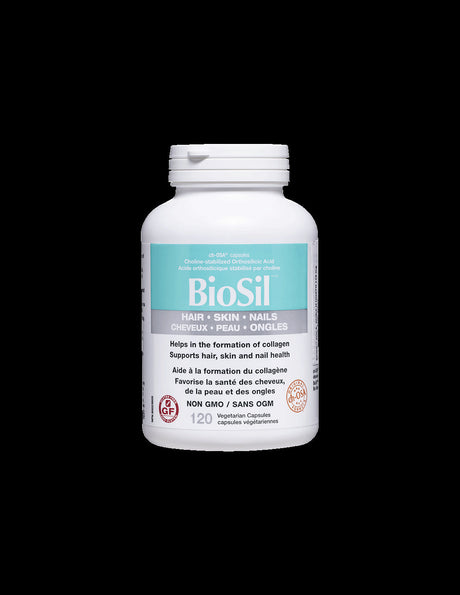 BioSil™ Hair, Skin & Nails/ Hair, skin and nails x 120 capsules Natural Factors - Nutra Best Europe
