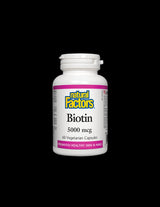 Biotin 5000 mcg - 60 capsules - Nutra Best Europe