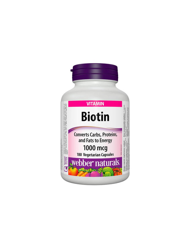 Biotin / Biotin, 1000 µg, 180 capsules - Nutra Best Europe