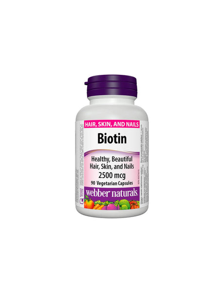 Biotin / Biotin, 2500 µg, 90 capsules Webber Naturals - Nutra Best Europe