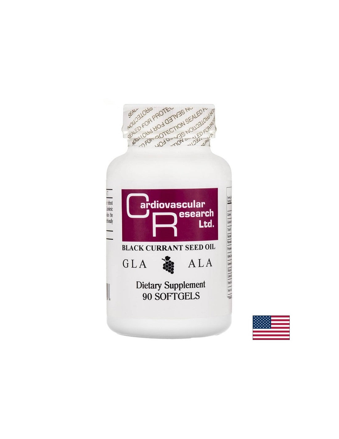 Black Currant Seed Oil - Black Currant Seed Oil, 90 softgel capsules Ecological Formulas - Nutra Best Europe