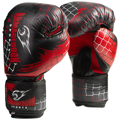 Boxing Gloves Genuine Leather - Black - Nutra Best Europe