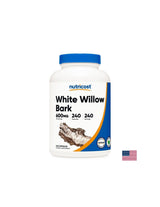 Pain and inflammation - White willow (bark), 600 mg x 240 capsules - Nutra Best Europe