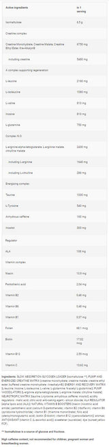 Nitrobolone Energizer | Complete Pre-Workout Formula - 600 grams - Nutra Best Europe