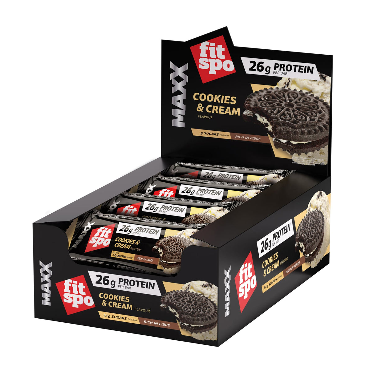 MAXX Bar Cookies & Cream – 75 g - Nutra Best Europe