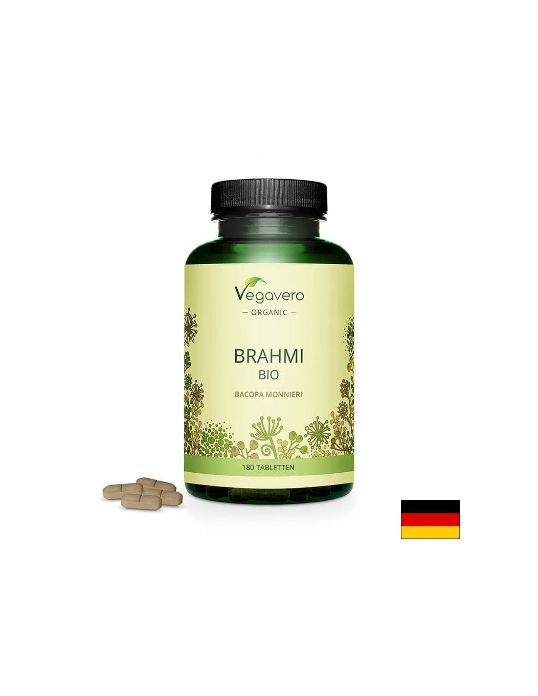 Brahmi BIO – Bacopa Monieri BIO - Brahmi – Bacopa Monieri, 180 tablets Vegavero - Nutra Best Europe