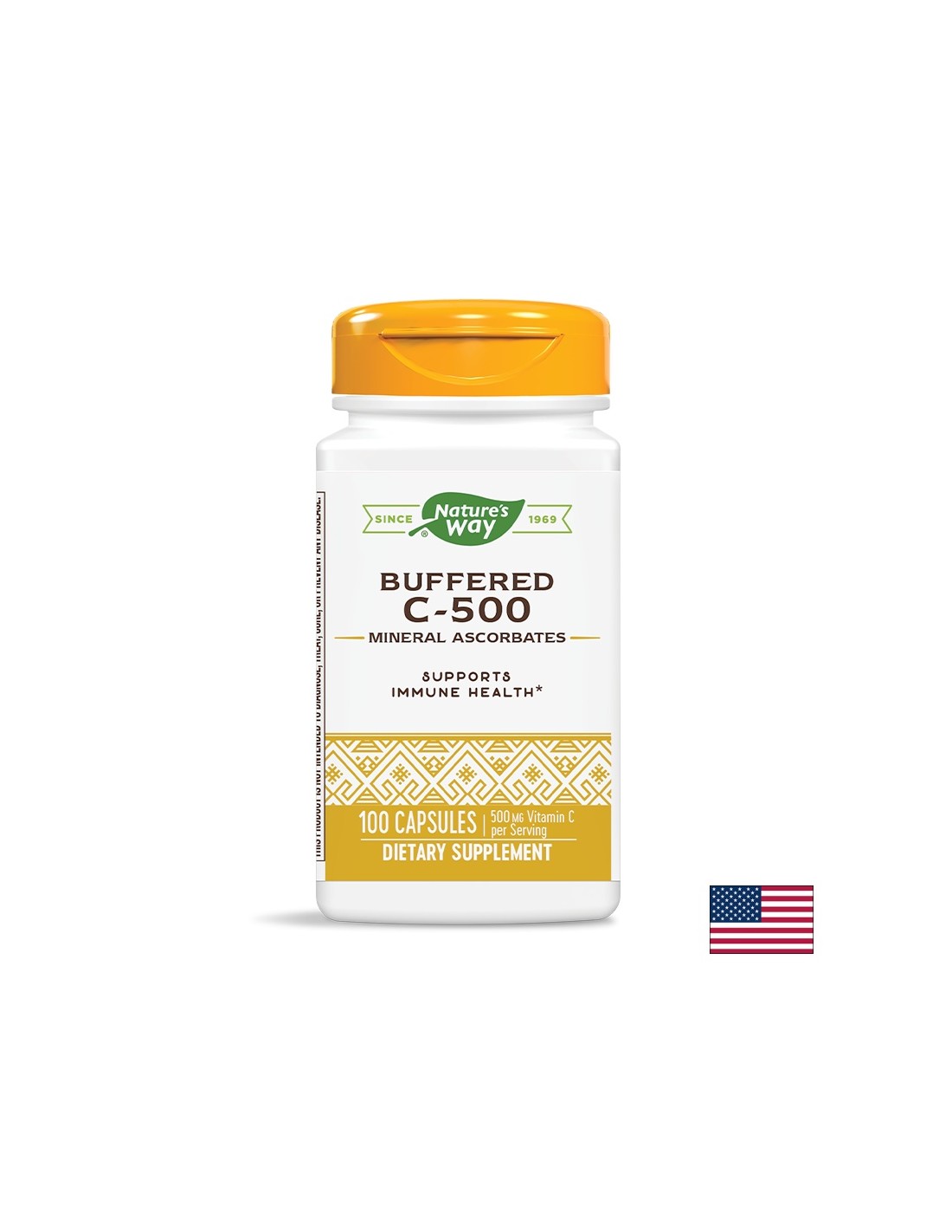 Buffered Vitamin C 500 mg - 100 capsules - Nutra Best Europe