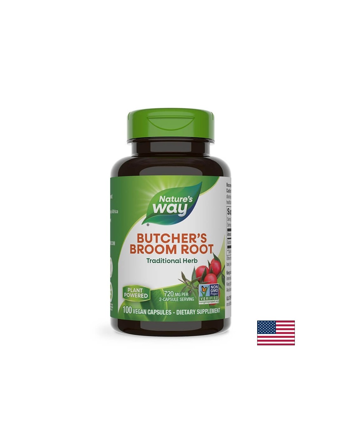 Butcher's Broom 470 mg - 100 capsules - Nutra Best Europe