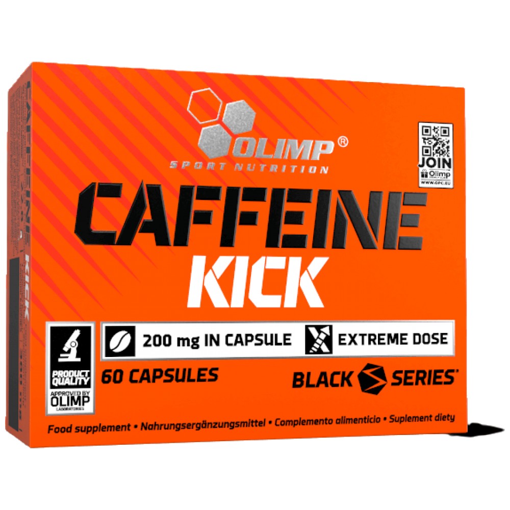 Caffeine Kick 200 mg - 60 capsules - Nutra Best Europe
