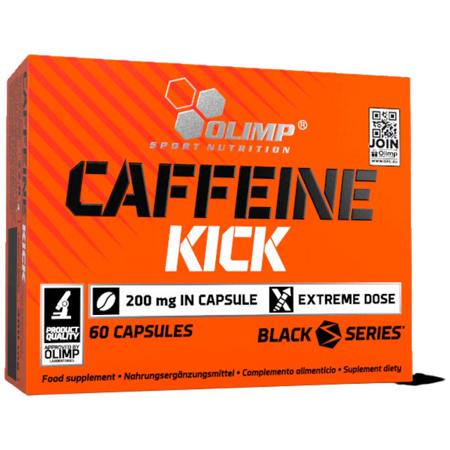Caffeine Kick 200 mg - 60 capsules - Nutra Best Europe