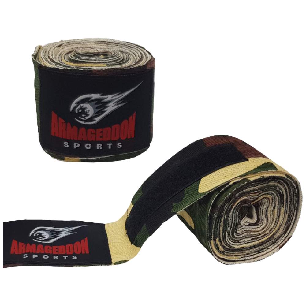 Boxing Hand Wraps 4.5 m - Camouflage Boxing Bandages 4.5 m 4.5 Meters - Nutra Best Europe