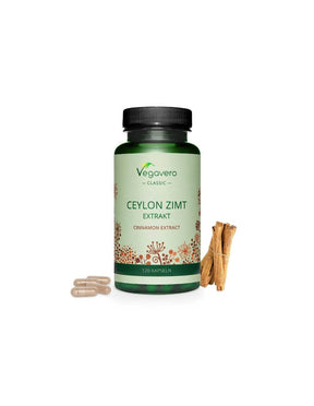 Ceylon Zimt Extrakt/ Ceylon cinnamon extract, 120 capsules, 100% Vegan - Nutra Best Europe